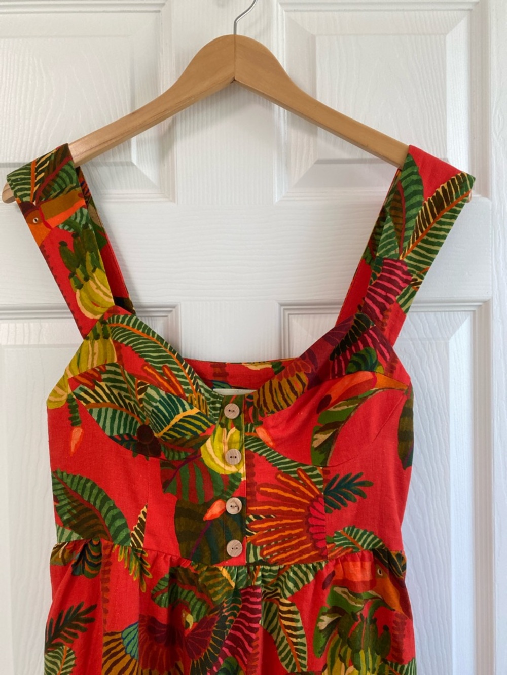 FARM Rio Red Forest Birds Dress - Picture 3 of 12